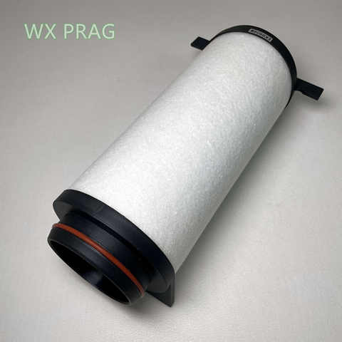 Vacuum pump exhaust filter elements